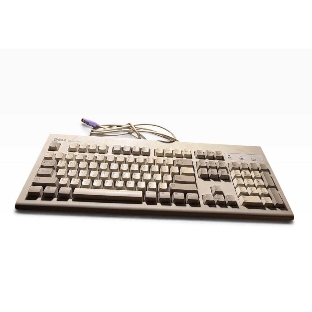 Dell QuietKey RT7D5JTW PS/2 Wired Keyboard Beige QWERTY English 0463CD